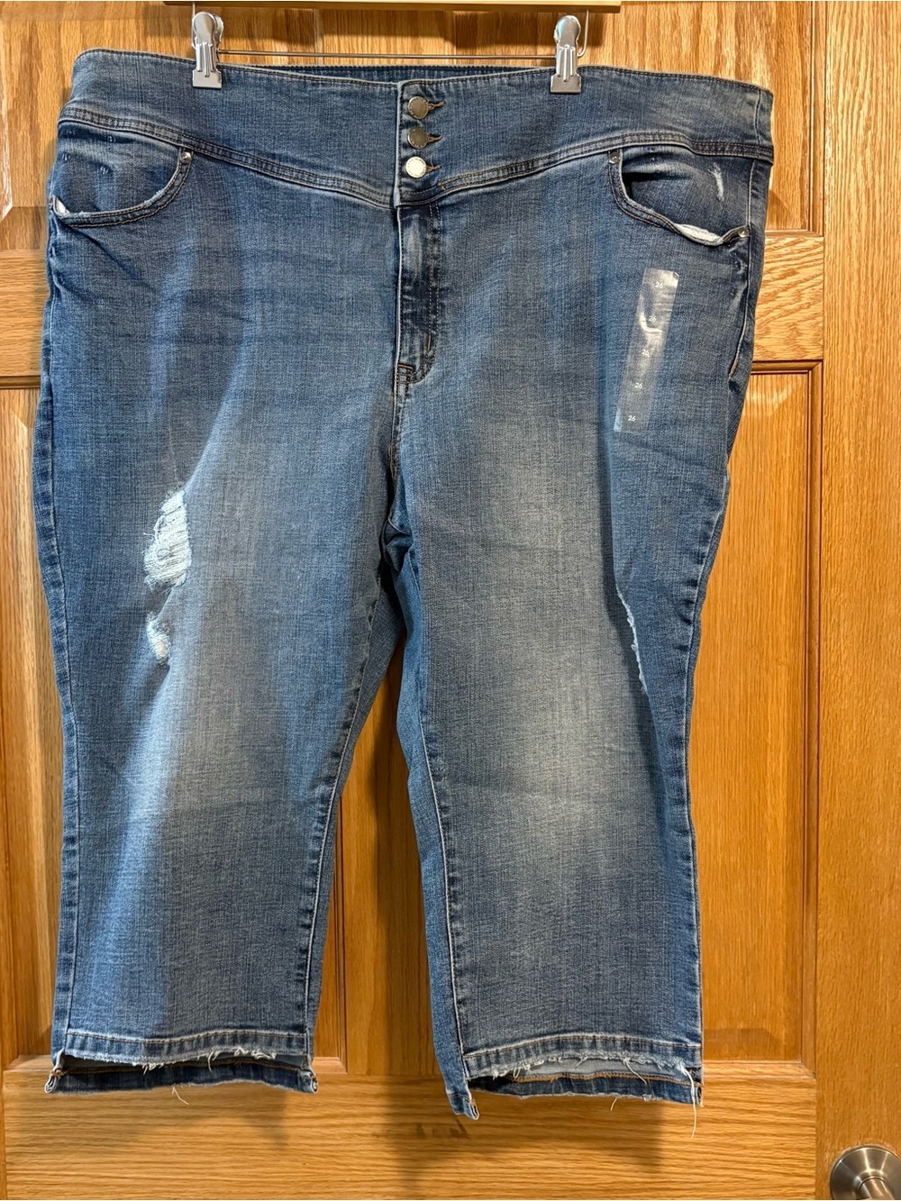 Lane Bryant FLEX MAGIC WAISTBAND HIGH-RISE JEGGING CROP Women’s 26 Blue Denim